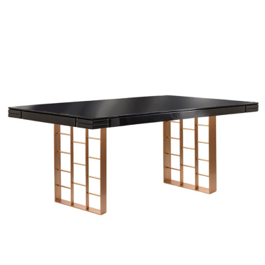 SCHULLER VITA 200 Mesa de Comedor Antracita-Oro