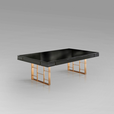 SCHULLER VITA Mesa de Centro Antracita-Oro