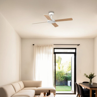 FARO MALLORCA L Ventilador Blanco-Arce TUYA