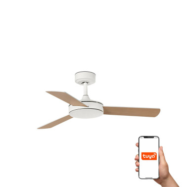 FARO MINI MALLORCA S Ventilador Blanco-Arce TUYA