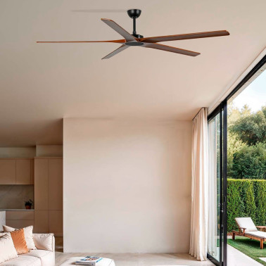 FARO BIGWOOD 24 XXL Ventilador Negro-Nogal