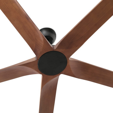 FARO BIGWOOD 24 XXL Ventilador Negro-Nogal TUYA