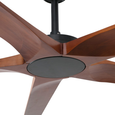 FARO BIGWOOD 24 XXL Ventilador Negro-Nogal TUYA