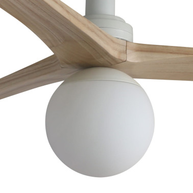 FARO KLIM S E27 Ventilador Blanco-Roble TUYA