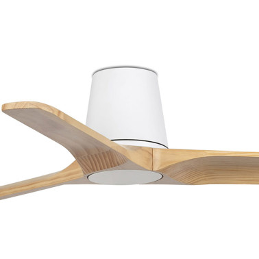 FARO HEYWOOD TUB S Ventilador Blanco-Pino TUYA