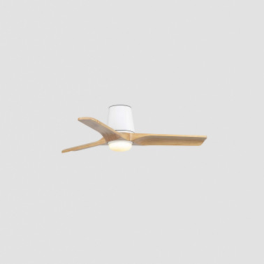 FARO HEYWOOD TUB LED S Ventilador Blanco-Pino TUYA