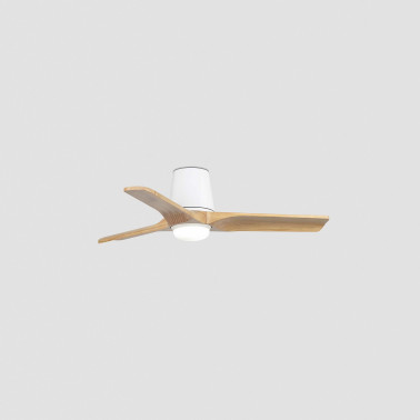 FARO HEYWOOD TUB LED S Ventilador Blanco-Pino TUYA