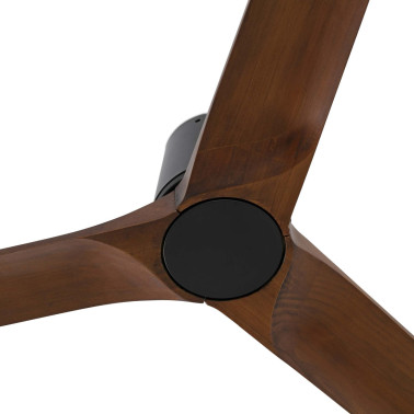 FARO HEYWOOD TUB L Ventilador Negro-Nogal TUYA
