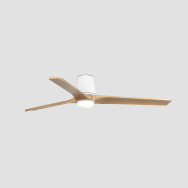 FARO HEYWOOD TUB LED L Ventilador Blanco-Pino TUYA