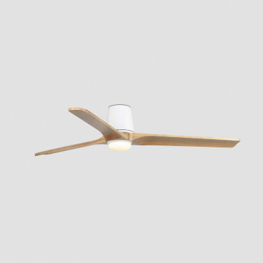 FARO HEYWOOD TUB LED L Ventilador Blanco-Pino TUYA
