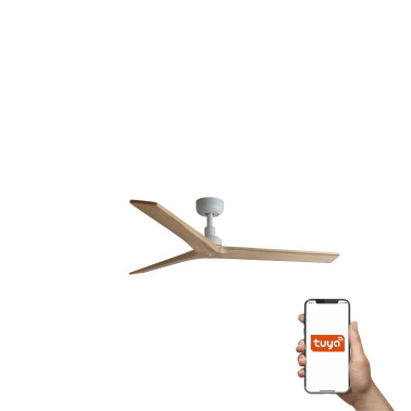FARO KLIM M Ventilador Blanco-Roble TUYA