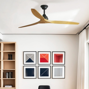 FARO ALO L DC Ventilador Negro-Arce