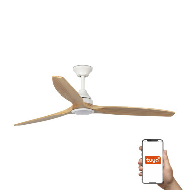 FARO ALO L LED DC Ventilador Blanco-Arce CCT TUYA