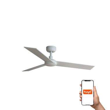 FARO RUDDER S Ventilador Blanco-Fresno TUYA