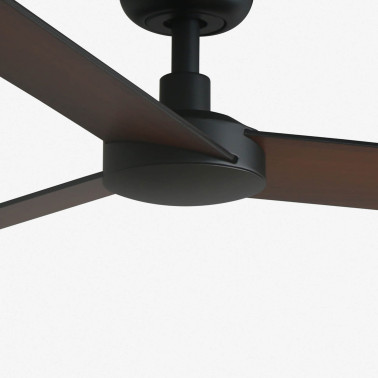 FARO RUDDER S Ventilador Negro-Nogal TUYA