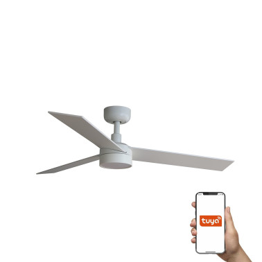 FARO RUDDER S LED Ventilador Blanco-Fresno TUYA