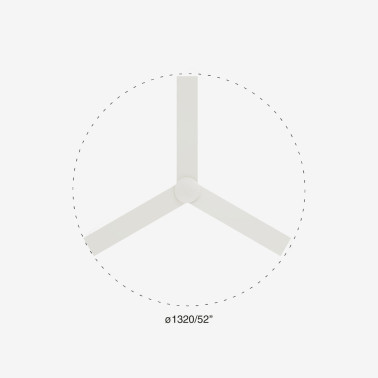 FARO RUDDER L Ventilador Blanco-Fresno