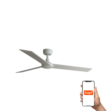 FARO RUDDER L Ventilador Blanco-Fresno TUYA