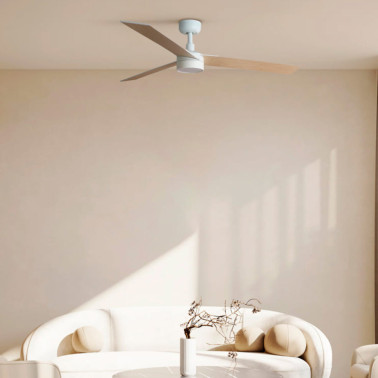 FARO RUDDER L LED Ventilador Blanco-Fresno TUYA