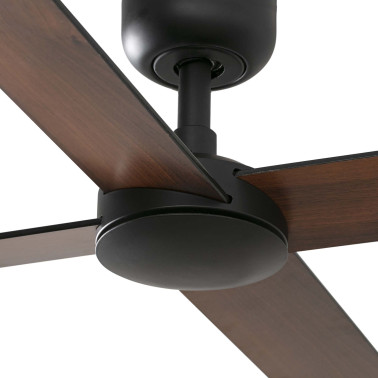 FARO RUDDER L 4 Ventilador Negro-Nogal TUYA