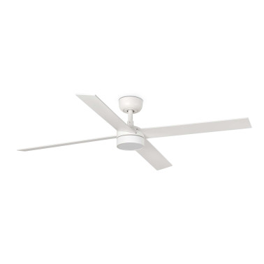 FARO RUDDER L 4 LED Ventilador Blanco-Fresno TUYA