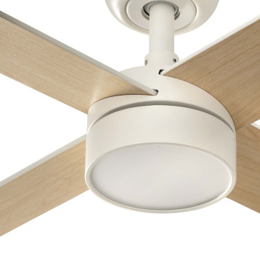 FARO RUDDER L 4 LED Ventilador Blanco-Fresno TUYA