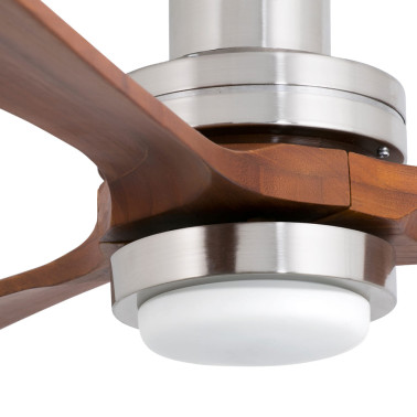 FARO LANTAU L DC LED Ventilador Níquel-Nogal TUYA