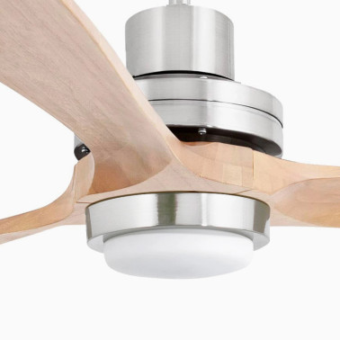 FARO LANTAU XL DC LED Ventilador Níquel-Pino TUYA
