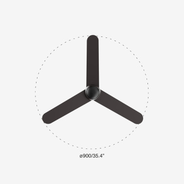 FARO SFERA S Ventilador Negro DC