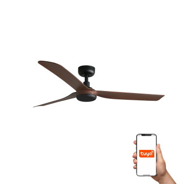 FARO PUNT M DC Ventilador Negro-Nogal TUYA