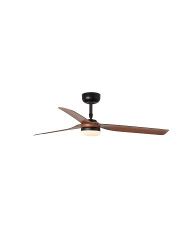 FARO PUNT M DC LED Ventilador Negro-Nogal TUYA