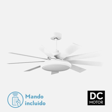 FABRILAMP PIREO 132CM Ventilador Blanco-Haya