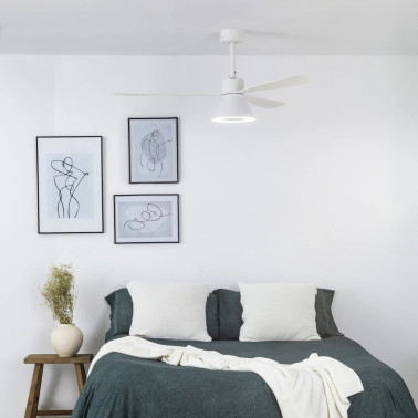 FARO AMELIA L CONE LED Ventilador Blanco TUYA