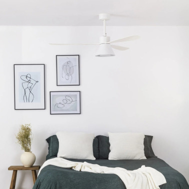 FARO AMELIA L CONE LED Ventilador Blanco TUYA