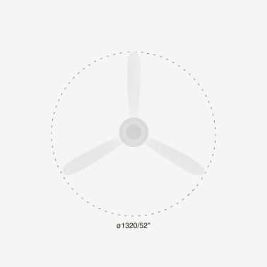 FARO AMELIA L CONE LED Ventilador Blanco TUYA