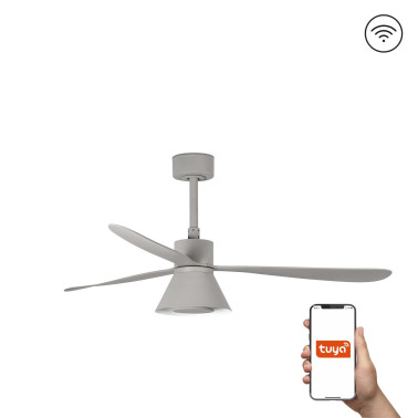FARO AMELIA L CONE LED Ventilador Gris TUYA
