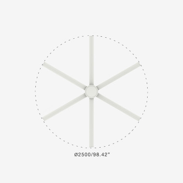 FARO ROTTERDAM 25 XXL Ventilador Blanco