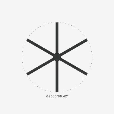 FARO ROTTERDAM 25 XXL Ventilador Negro