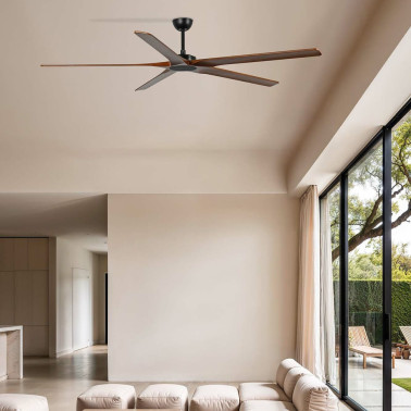 FARO BIGWOOD 20 XXL Ventilador Negro-Nogal