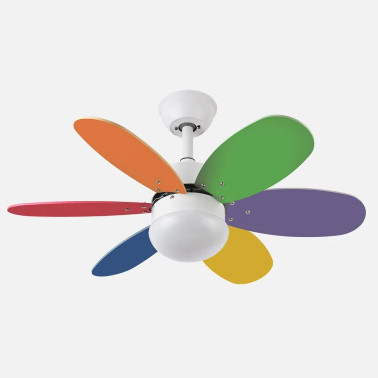 FABRILAMP ALVES 85CM Ventilador Multicolor