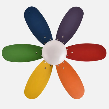 FABRILAMP ALVES 85CM Ventilador Multicolor