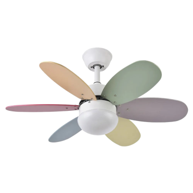 FABRILAMP ALVES 85CM Ventilador Multicolor