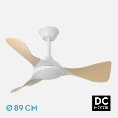 FABRILAMP CAIMAN 89CM Ventilador Blanco-Haya