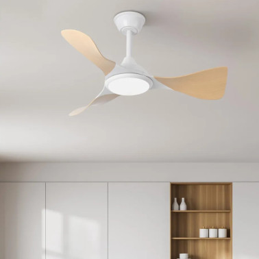 FABRILAMP CAIMAN 89CM Ventilador Blanco-Haya
