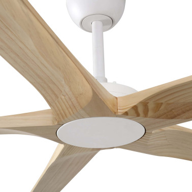 FARO BIGWOOD 20 XXL Ventilador Blanco-Pino TUYA