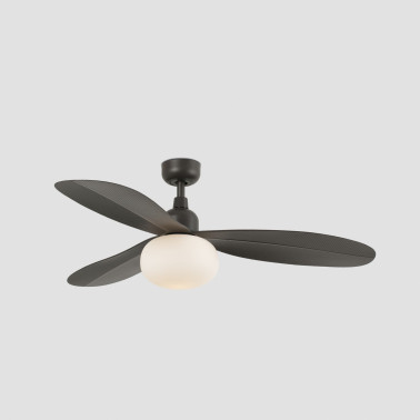 FARO PALMA M E27 Ventilador Marrón Oscuro IP44 TUYA