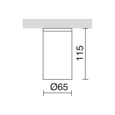 DOPO CUB ROUND Foco GU10 Blanco IP54