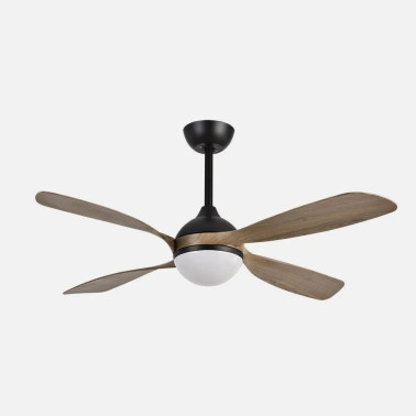 FABRILAMP LIVORNO 132CM Ventilador Negro-Roble