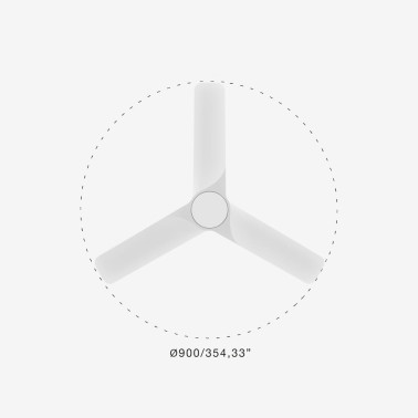 FARO HEY TUB S Ventilador Blanco