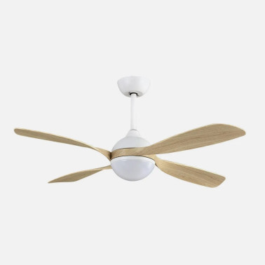 FABRILAMP LIVORNO 132CM Ventilador Blanco-Haya